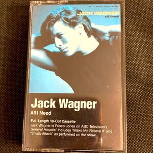 Vintage classic 86’s cassette tape-Jack Wagner All I Need